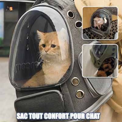 Sac à dos pour chat | Cosmonaute - MONCHAPINOU